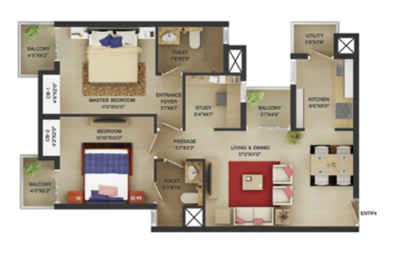 Wave Irenia  Floor Plan 