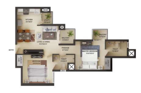 Wave Irenia  Floor Plan 