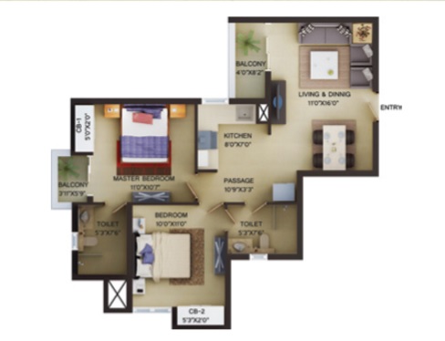 Wave Irenia  Floor Plan 