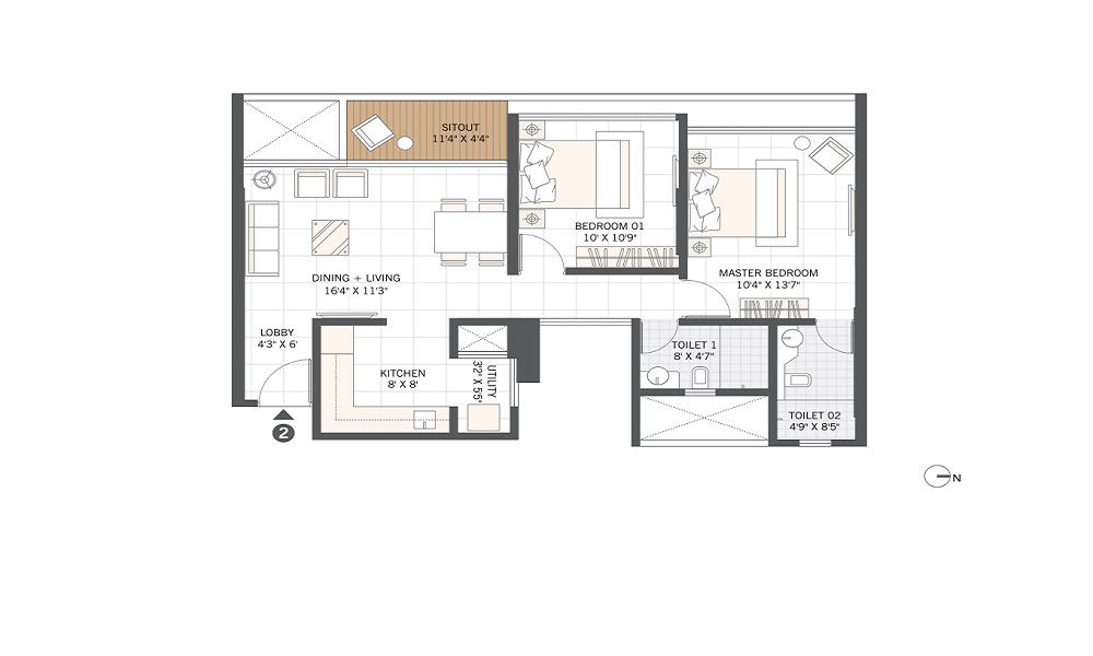 Manav La Moda  Floor Plan 