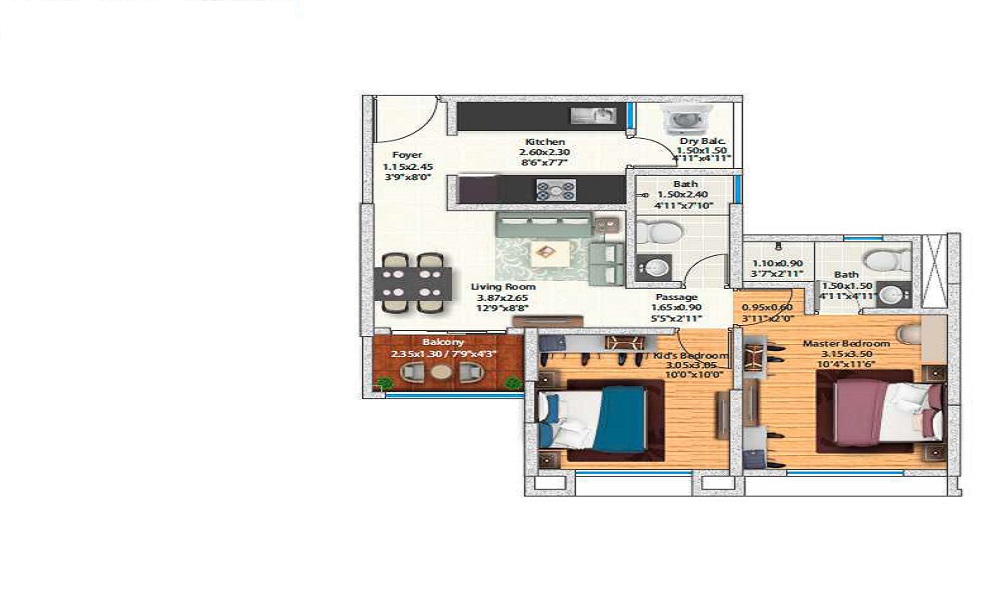 Gera Island of Joy  Floor Plan 