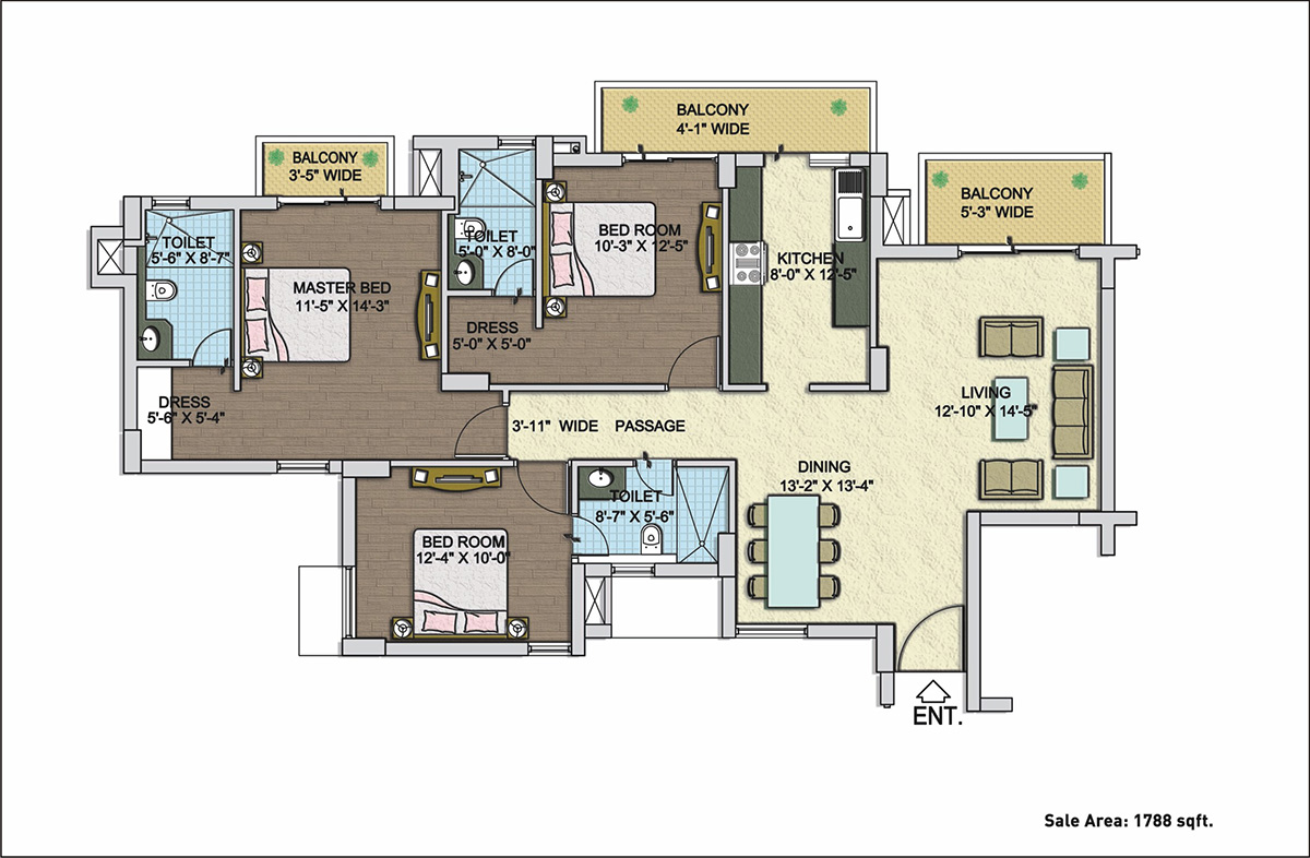 BPTP Park Serene  Floor Plan 