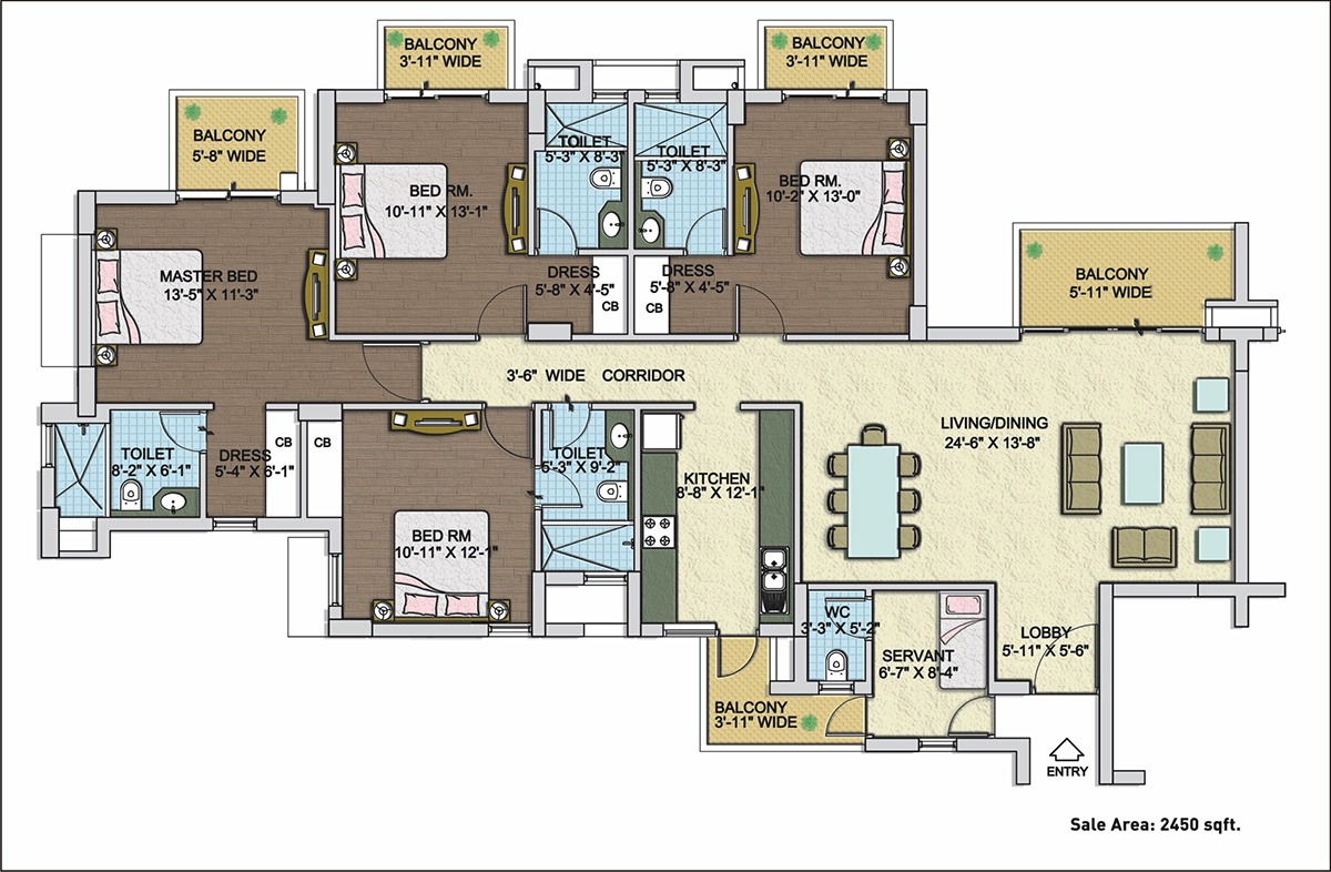 BPTP Park Serene  Floor Plan 
