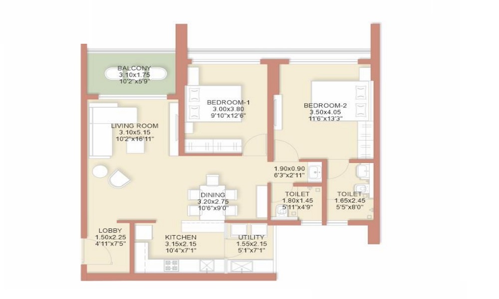 Rohan Ekam  Floor Plan 