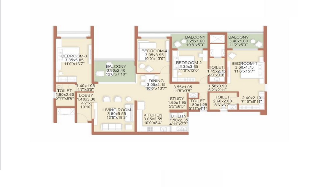 Rohan Ekam  Floor Plan 