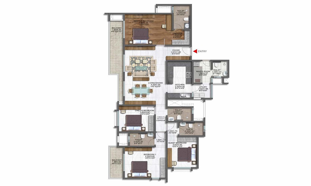 Brigade Sanctuary  Floor Plan 