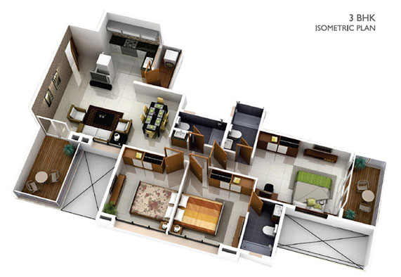 Residential Apartment in Hinjawadi  Floor Plan 