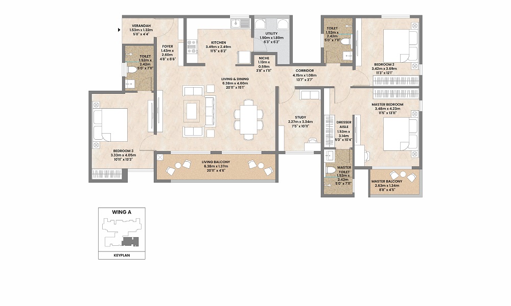 Mahindra Zen  Floor Plan 