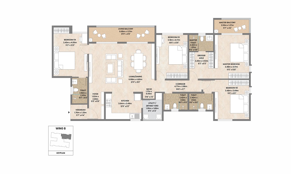 Mahindra Zen  Floor Plan 