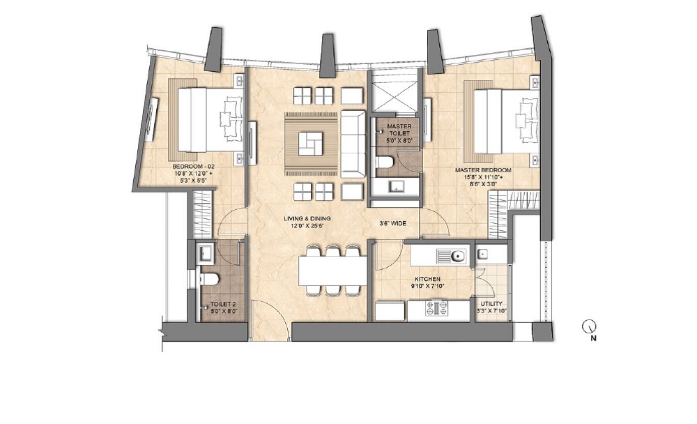 Lodha Adrina  Floor Plan 
