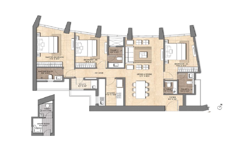 Lodha Adrina  Floor Plan 