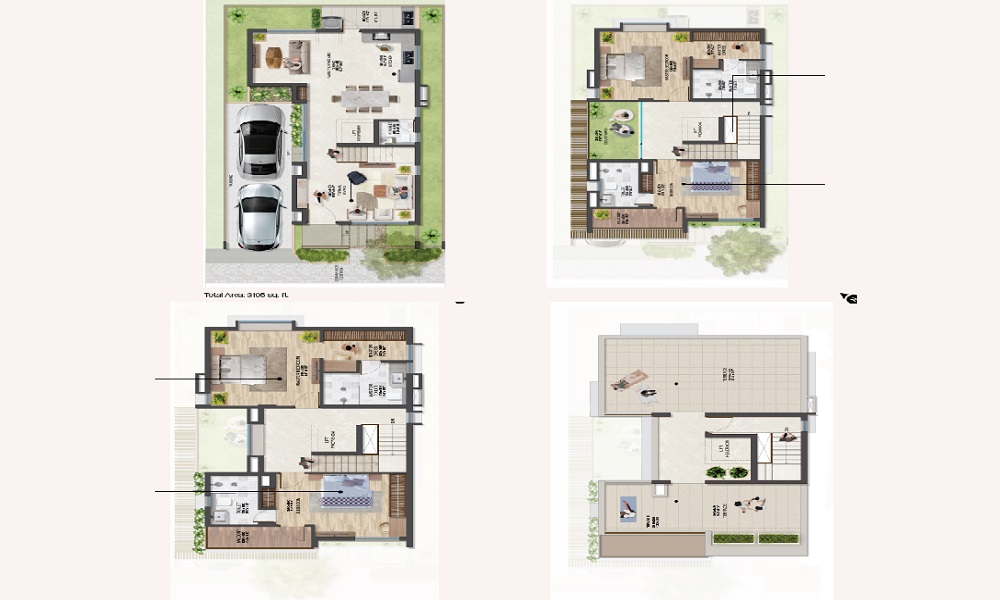 Signature One Villas  Floor Plan 