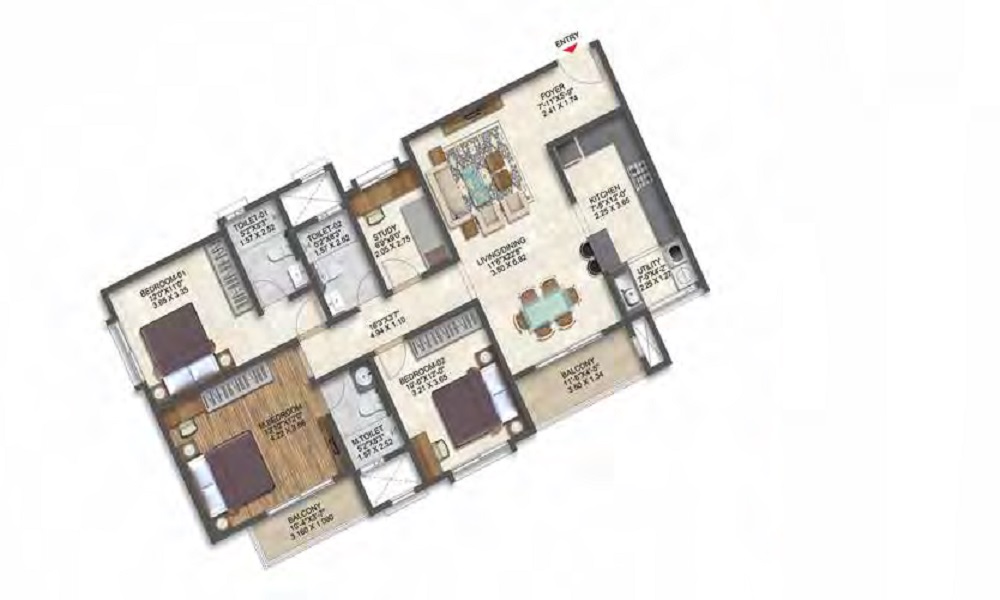 Godrej Blue  Floor Plan 