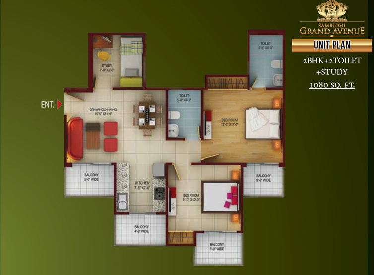 Samridhi Grand Avenue  Floor Plan  Samridhi Grand Avenue  Floor Plan