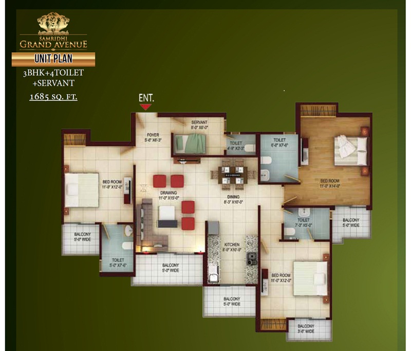 Samridhi Grand Avenue  Floor Plan  Samridhi Grand Avenue  Floor Plan