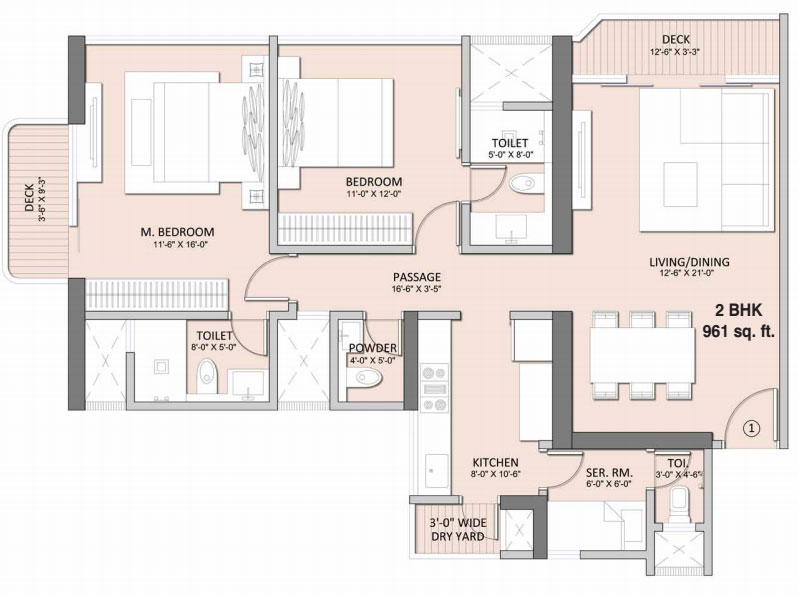 Sheth Beaumonte  Floor Plan 
