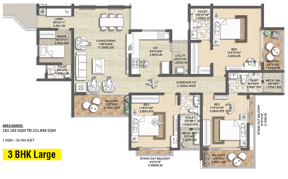 Nitesh Estate Nitesh Melbourne Park  Floor Plan 