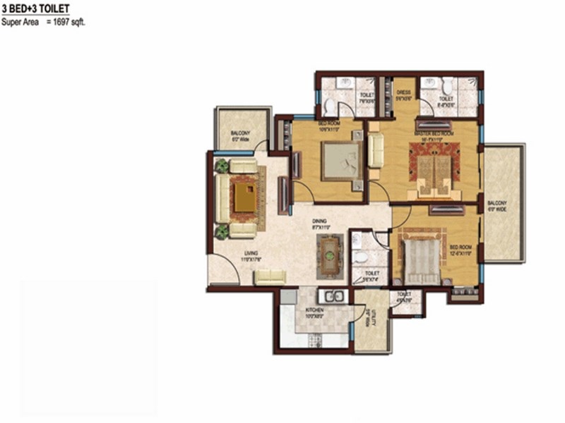 Spaze Privvy The Address  Floor Plan 