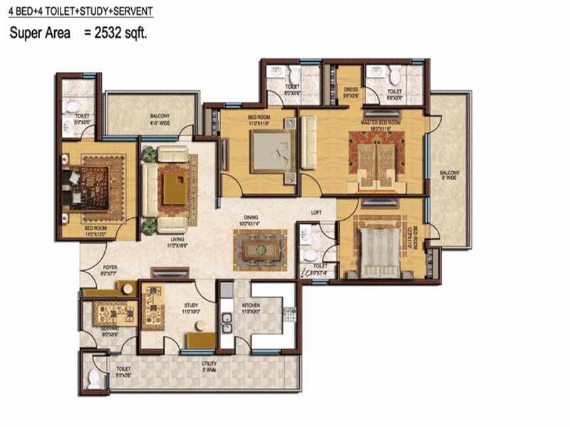 Spaze Privvy The Address  Floor Plan 
