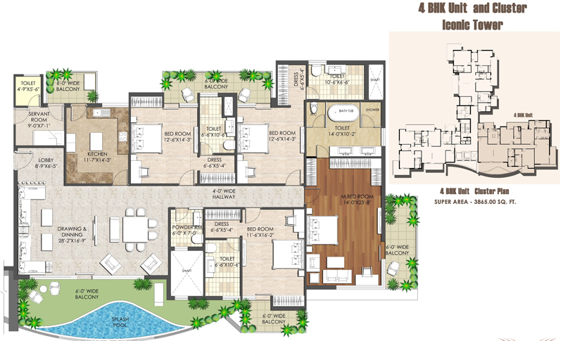 Spaze Kalistaa  Floor Plan  Spaze Kalistaa  Floor Plan