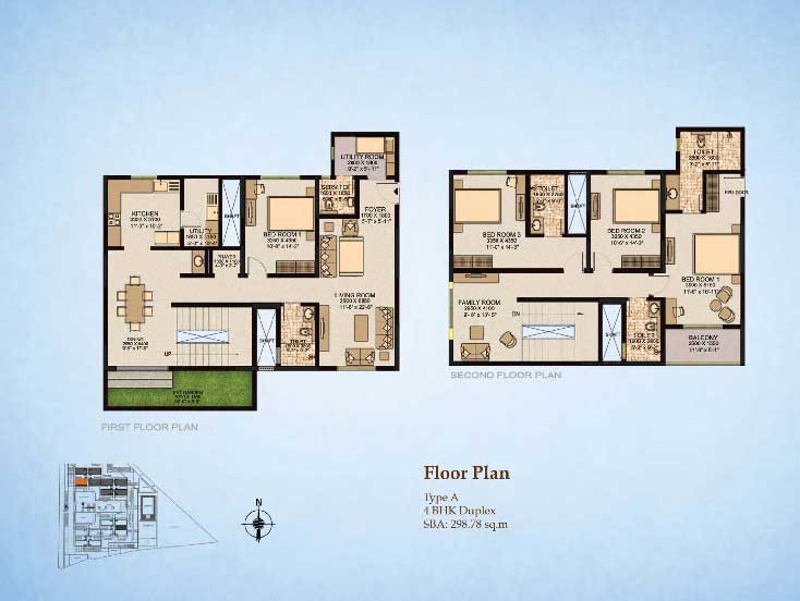 Sobha Ltd. Sobha City  Floor Plan 