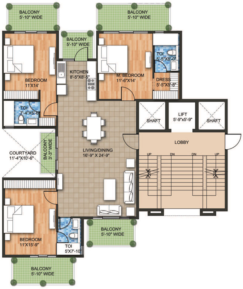 Raheja Aranya  Floor Plan  Raheja Aranya  Floor Plan