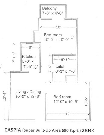 Krish City Heights  Floor Plan 