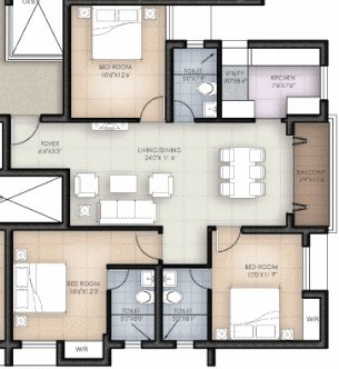 Elegant Pinnacle  Floor Plan 