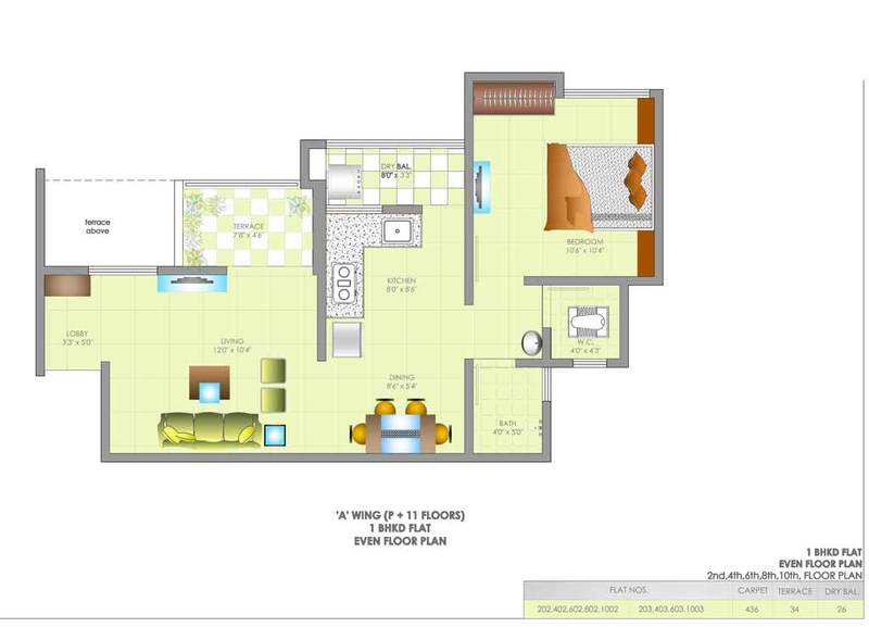 Dreams Avani  Floor Plan 