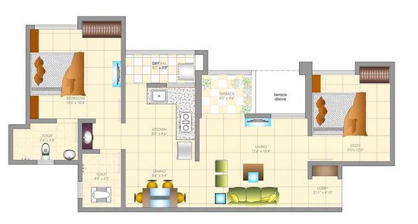 Dreams Avani  Floor Plan 
