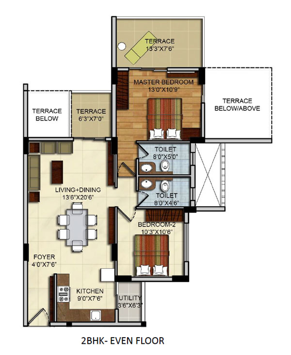 Mantri Vantage  Floor Plan 