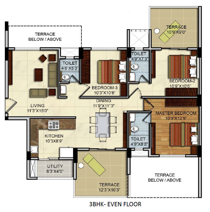 Mantri Vantage  Floor Plan 